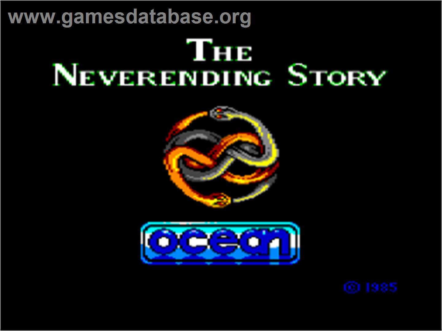 The Neverending Story - Sinclair ZX Spectrum - Artwork - Title Screen