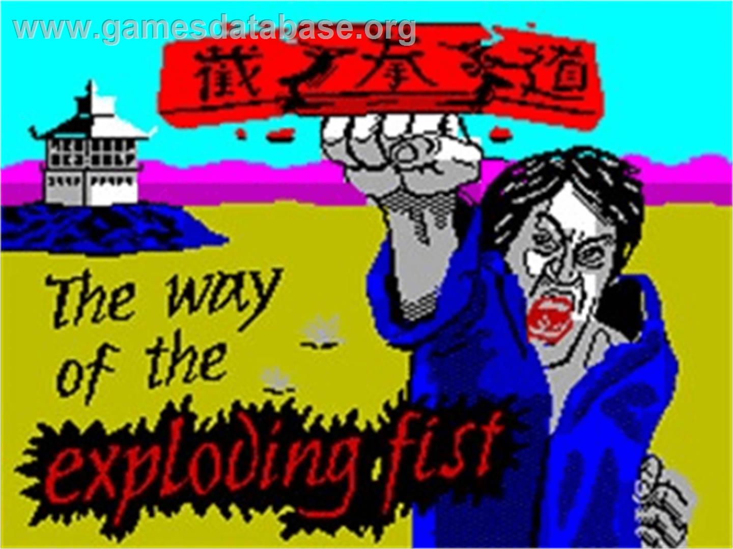 The Way of the Exploding Fist - Sinclair ZX Spectrum - Artwork - Title Screen