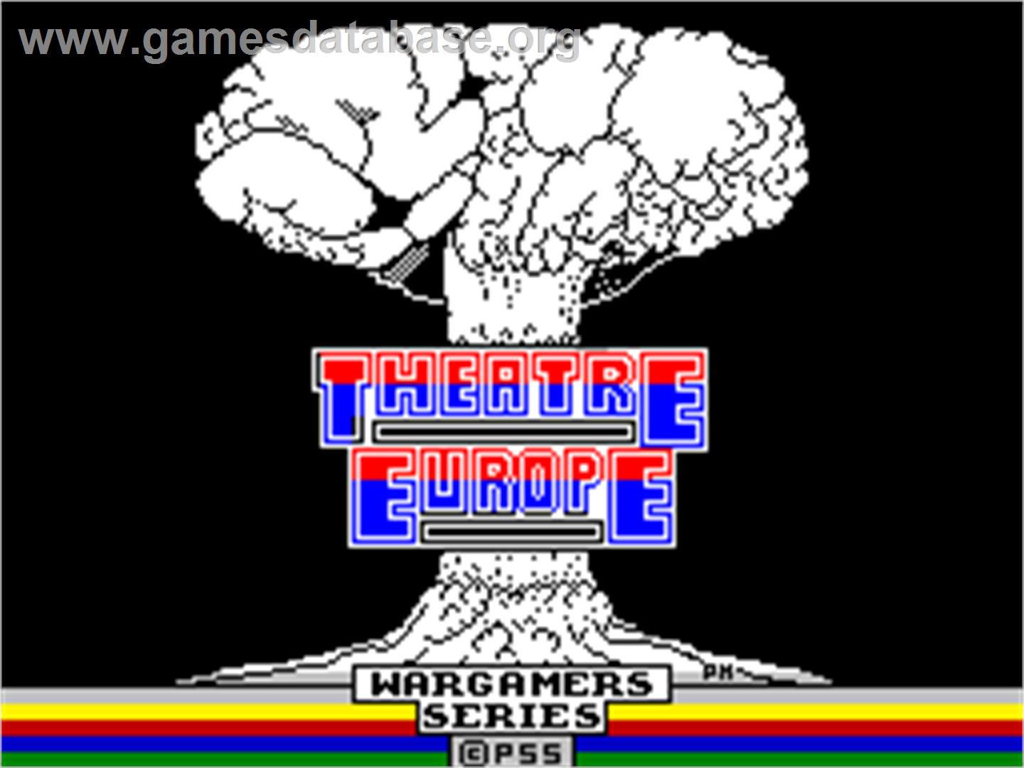 Theatre Europe - Sinclair ZX Spectrum - Artwork - Title Screen