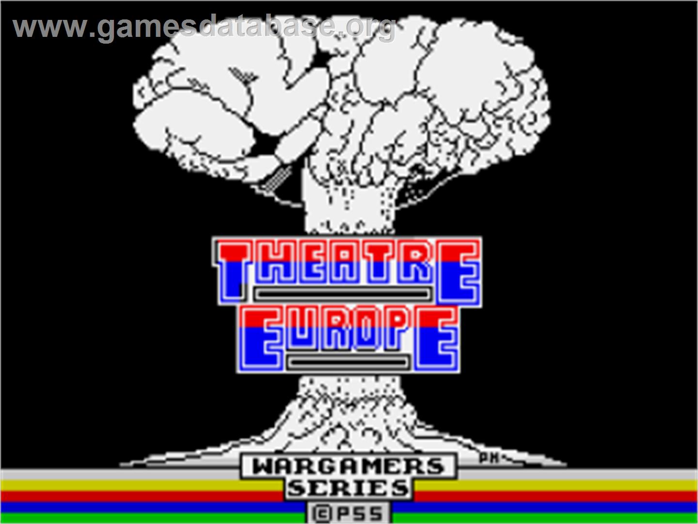 Theatre Europe - Sinclair ZX Spectrum - Artwork - Title Screen