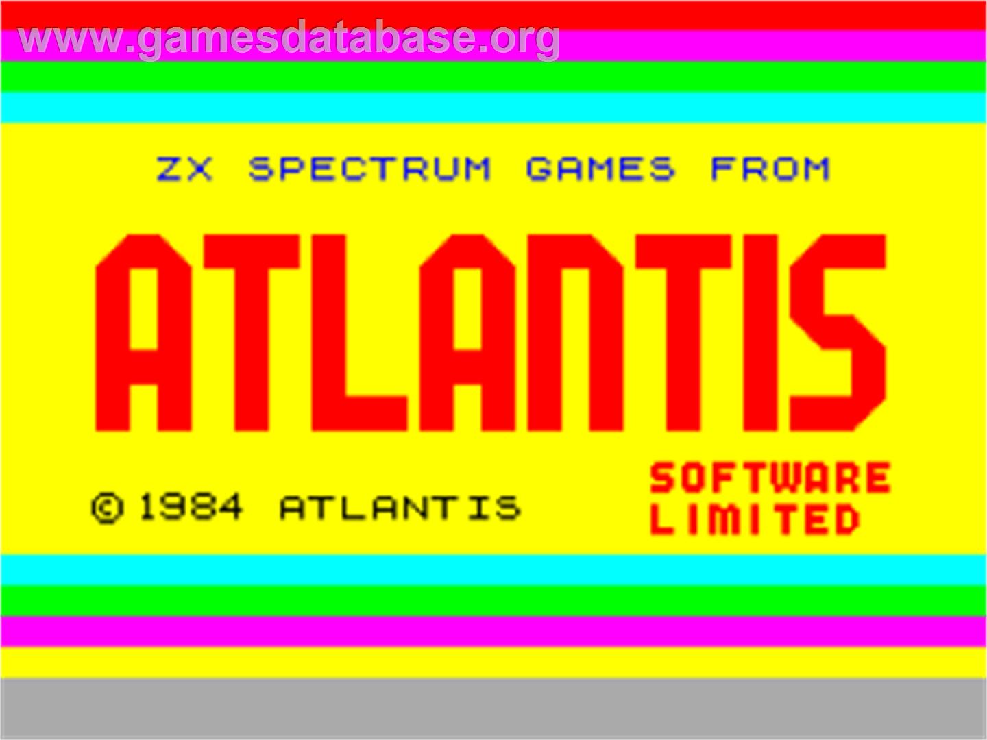 Thinker - Sinclair ZX Spectrum - Artwork - Title Screen