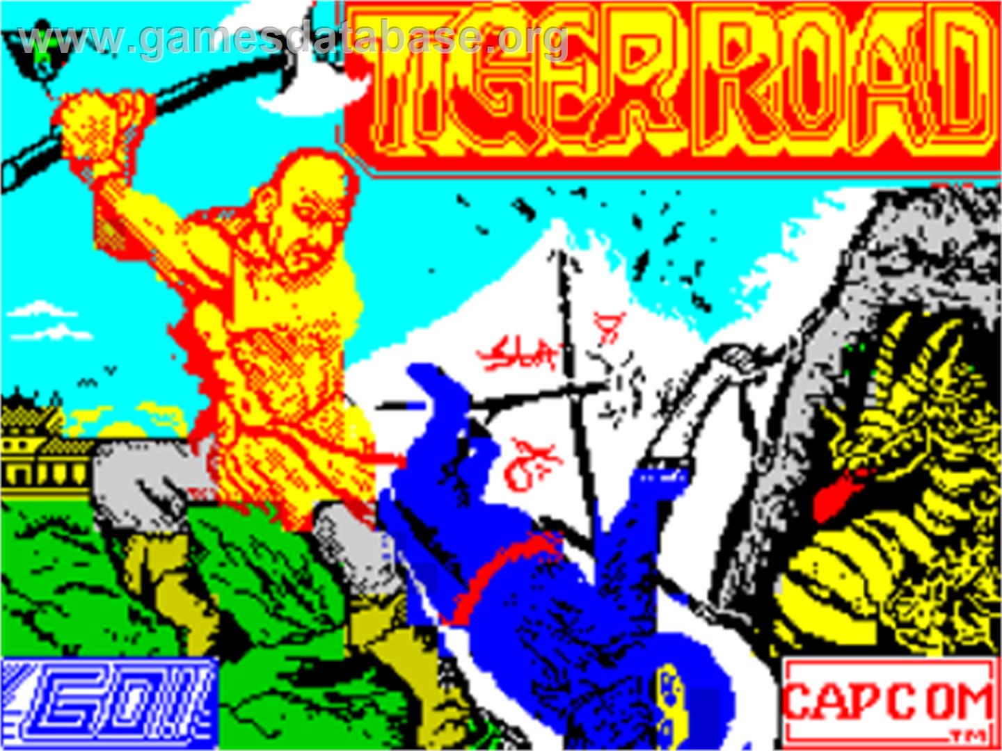Tiger Road - Sinclair ZX Spectrum - Artwork - Title Screen