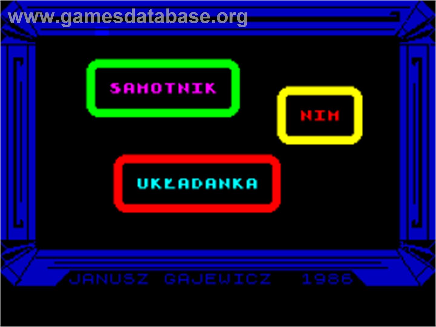 Tim - Sinclair ZX Spectrum - Artwork - Title Screen