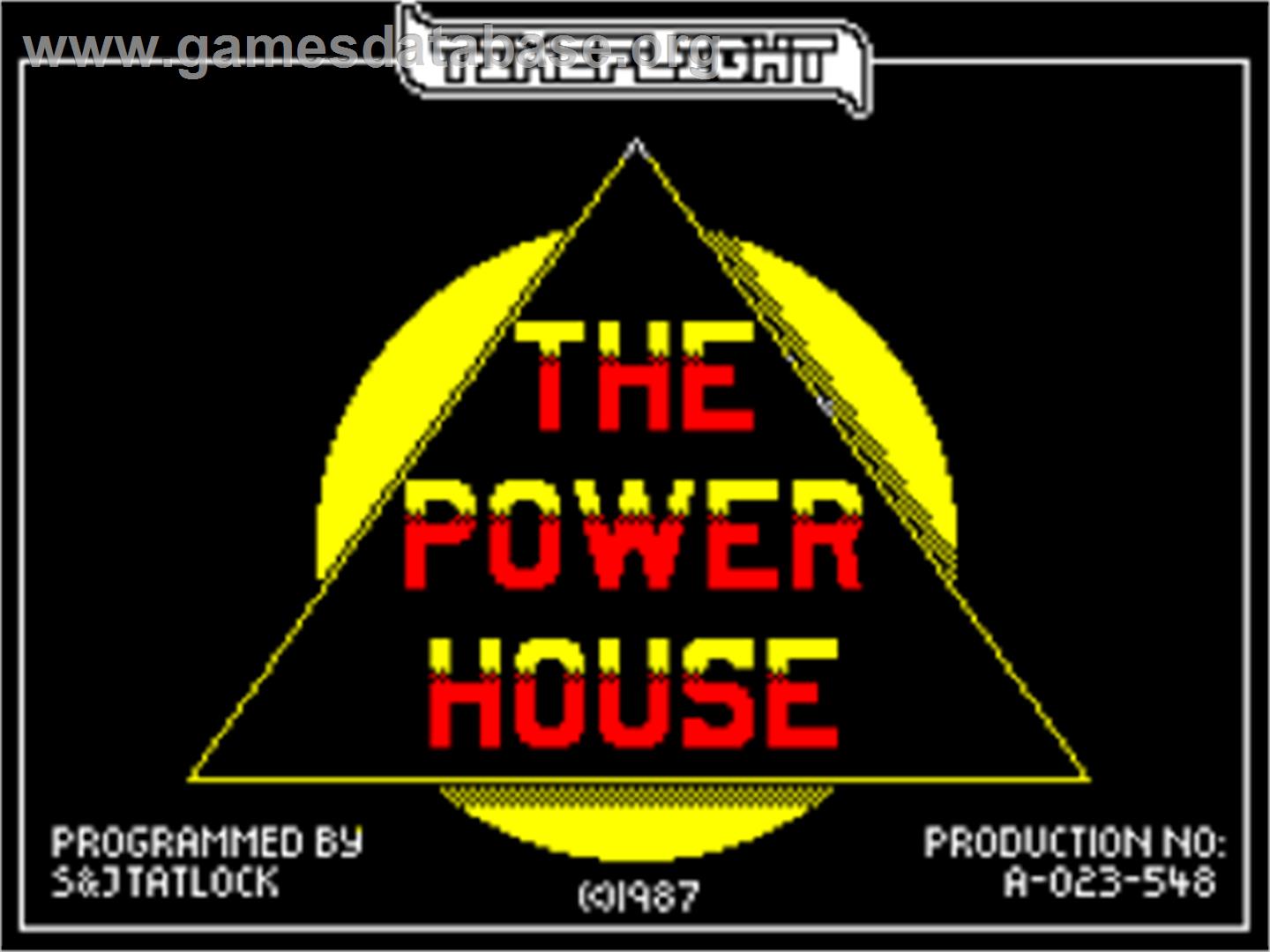 Time Flight - Sinclair ZX Spectrum - Artwork - Title Screen