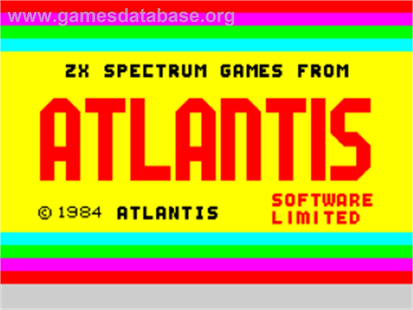 Timezone - Sinclair ZX Spectrum - Artwork - Title Screen