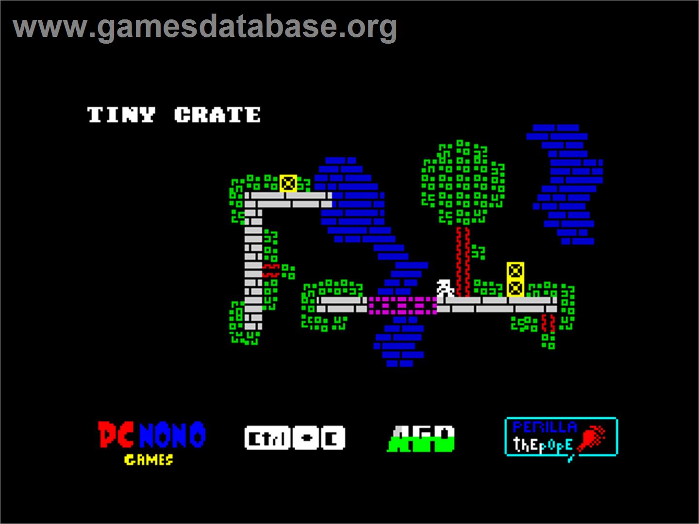 Tiny Crate - Sinclair ZX Spectrum - Artwork - Title Screen