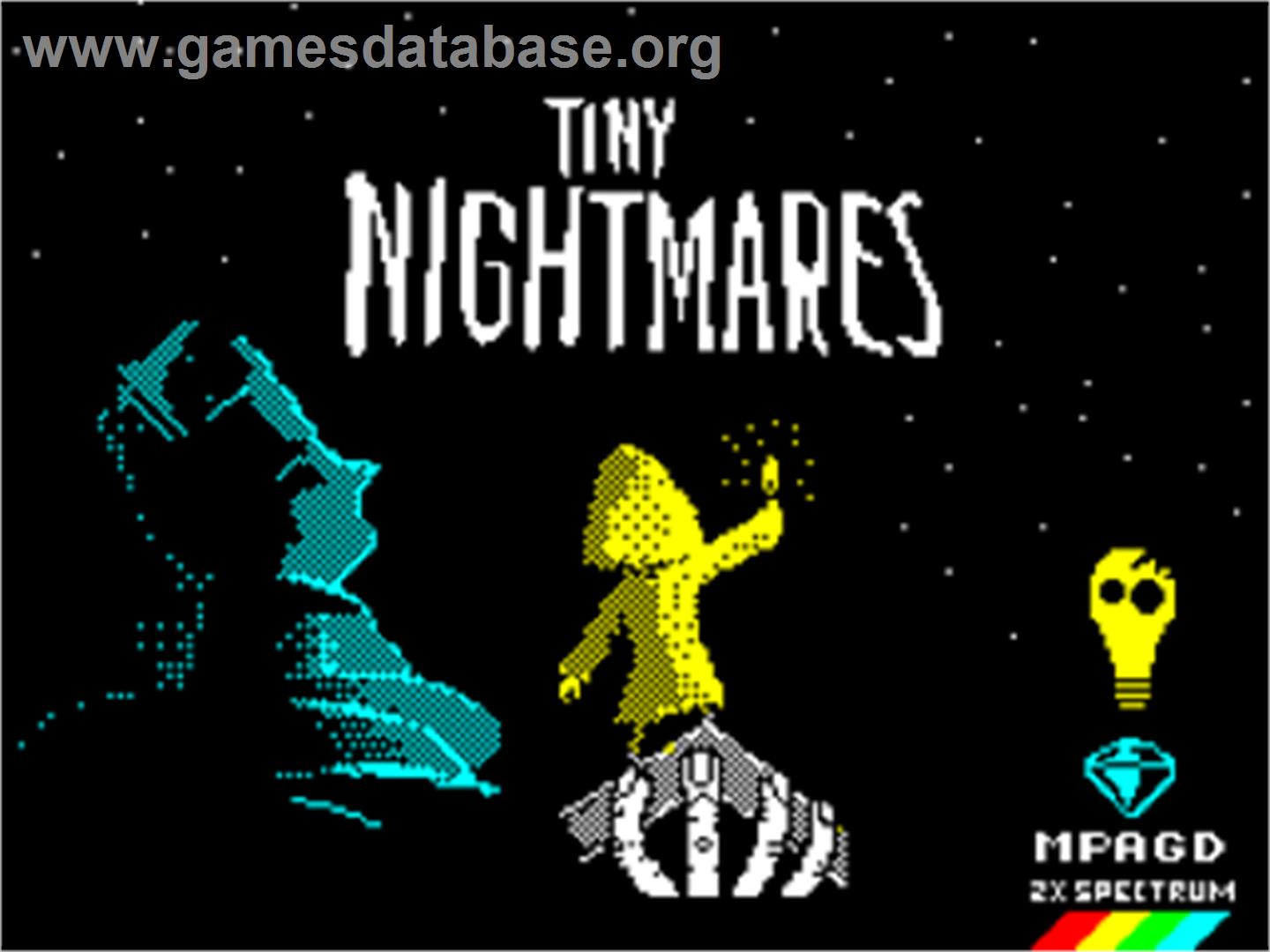 Tiny Nightmares - Sinclair ZX Spectrum - Artwork - Title Screen