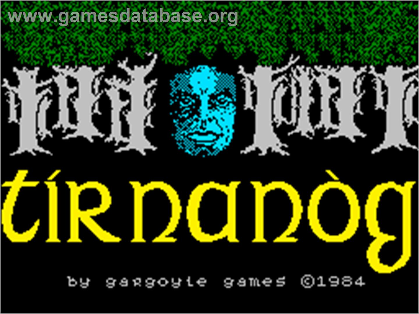 Tir Na Nog - Sinclair ZX Spectrum - Artwork - Title Screen