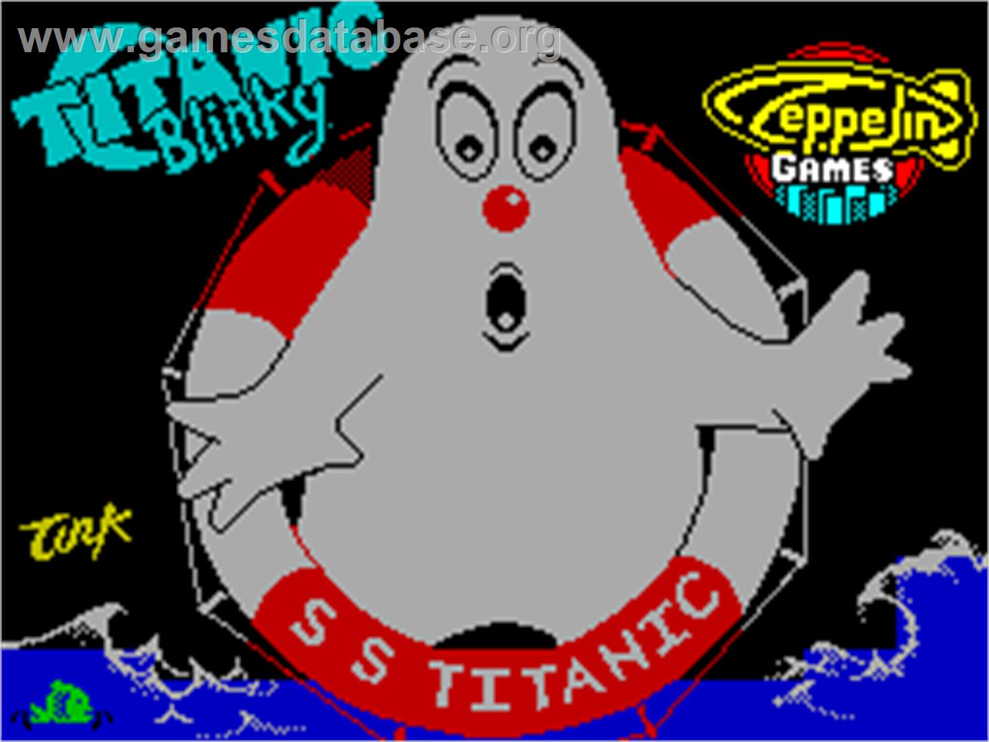 Titanic Blinky - Sinclair ZX Spectrum - Artwork - Title Screen