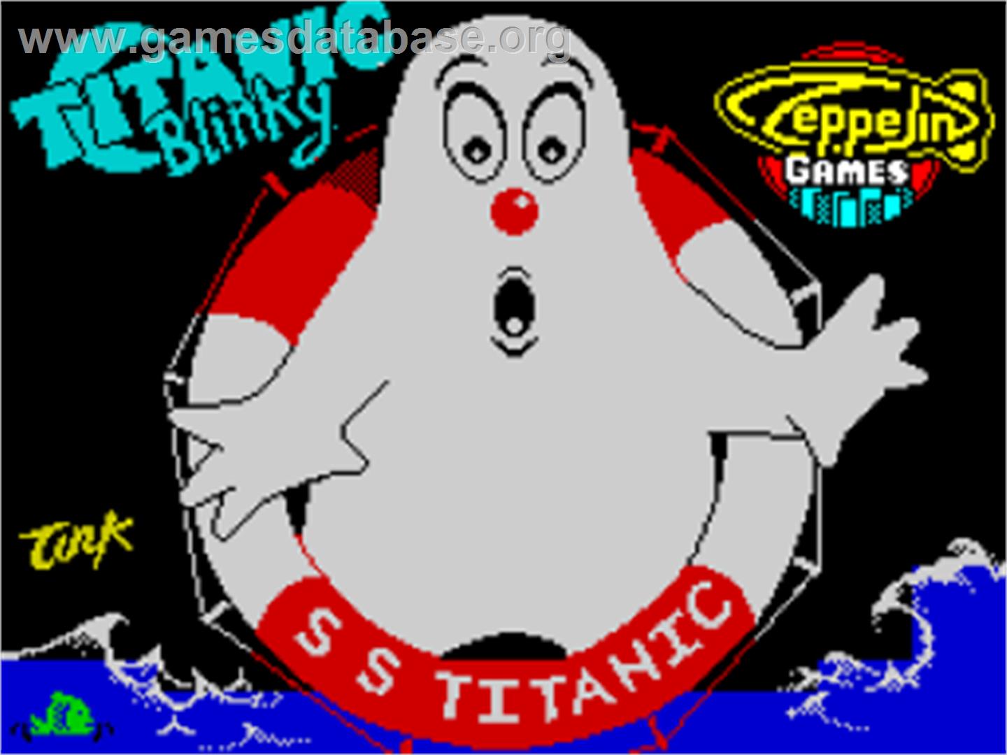 Titanic Blinky - Sinclair ZX Spectrum - Artwork - Title Screen