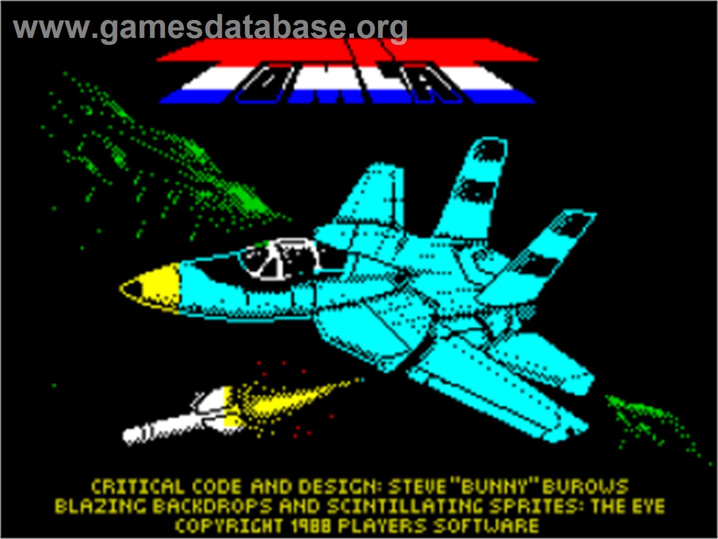 Tomcat - Sinclair ZX Spectrum - Artwork - Title Screen
