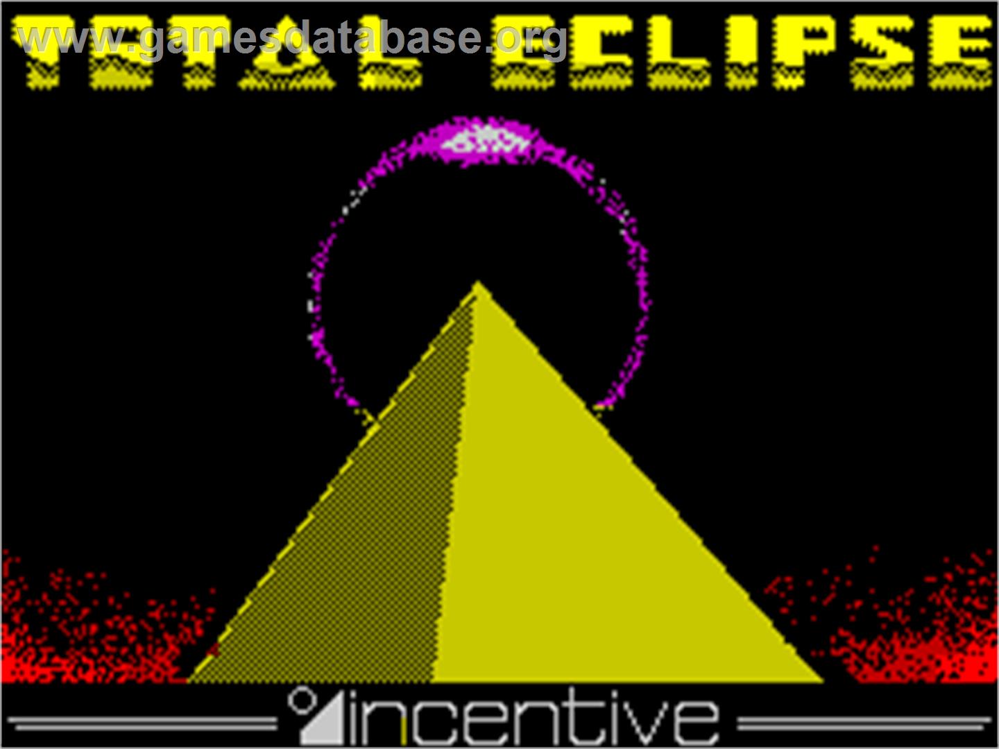 Total Eclipse - Sinclair ZX Spectrum - Artwork - Title Screen
