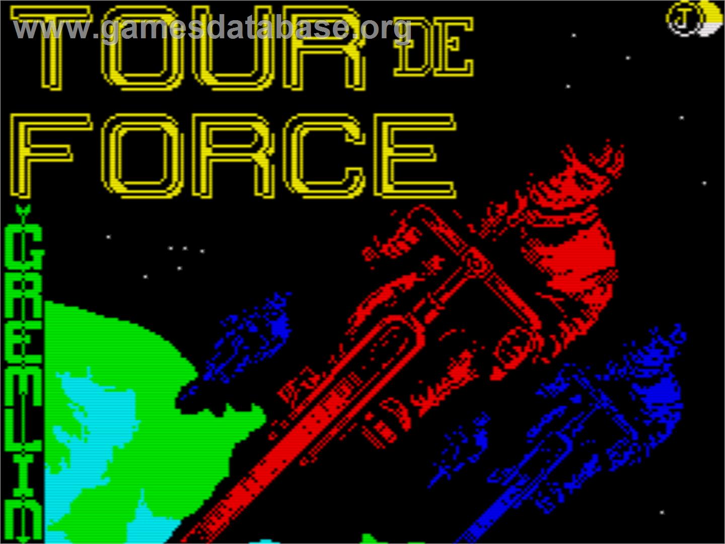 Tour De Force - Sinclair ZX Spectrum - Artwork - Title Screen