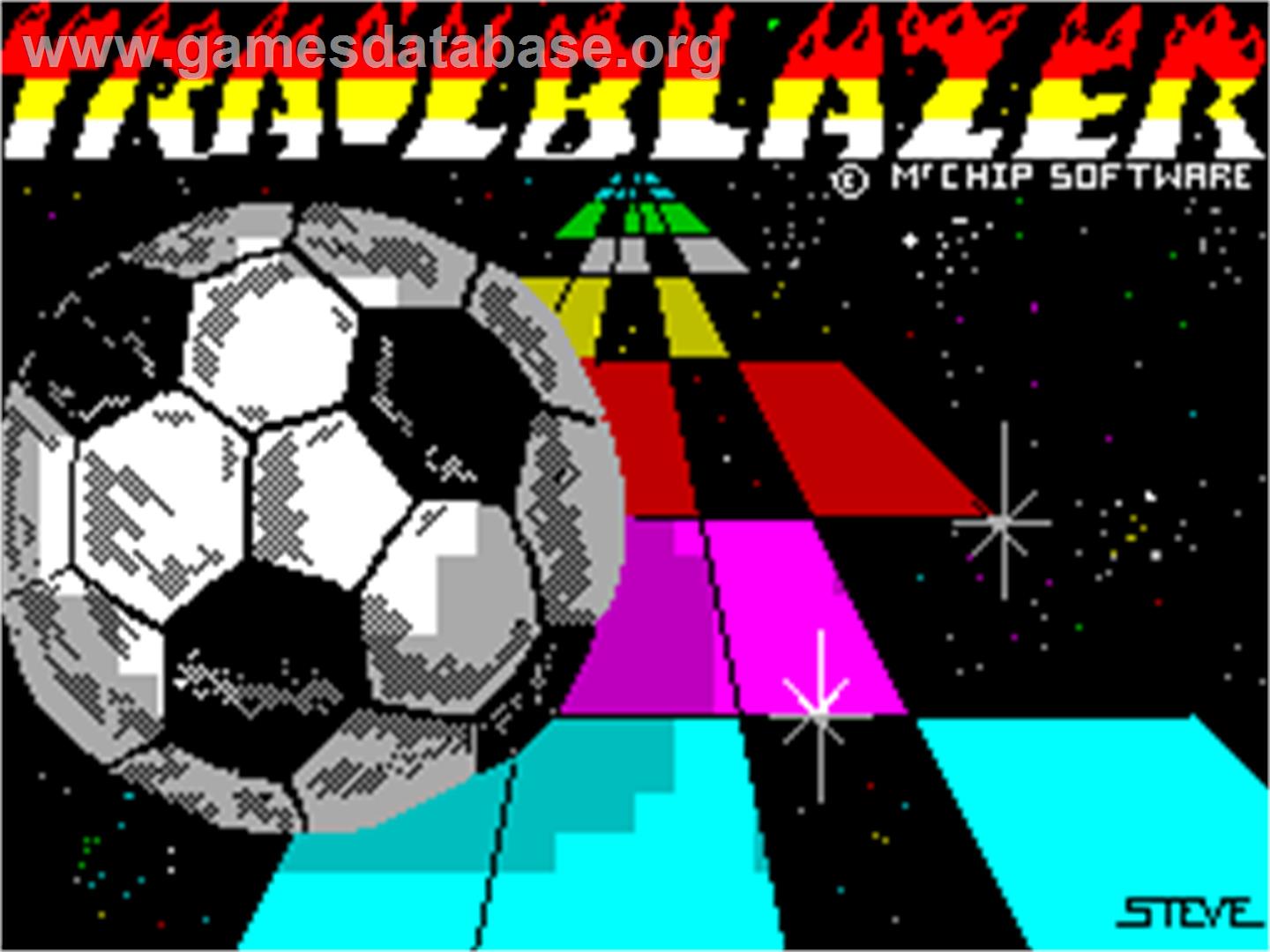 Trailblazer - Sinclair ZX Spectrum - Artwork - Title Screen