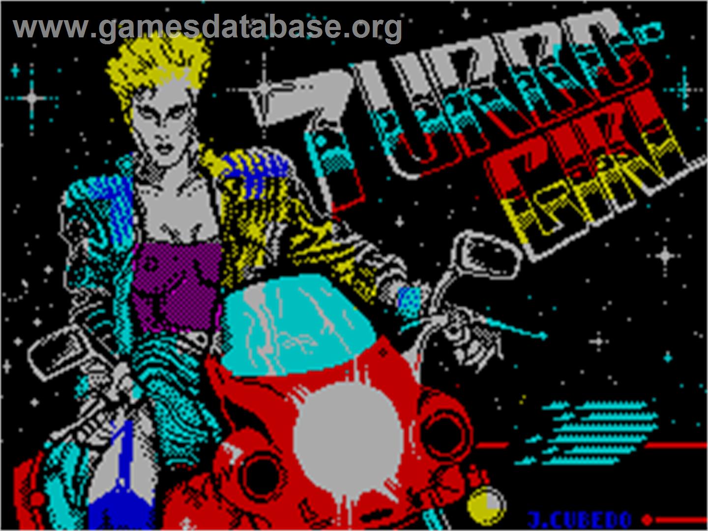 Turbo Girl - Sinclair ZX Spectrum - Artwork - Title Screen