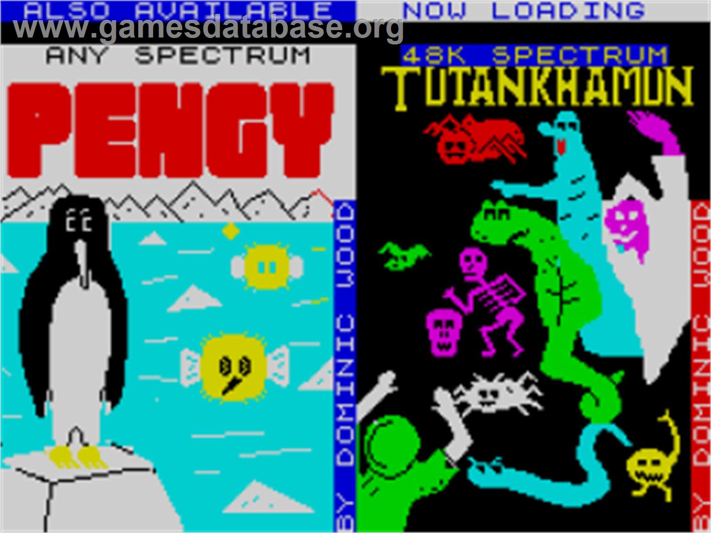 Tutankhamun - Sinclair ZX Spectrum - Artwork - Title Screen