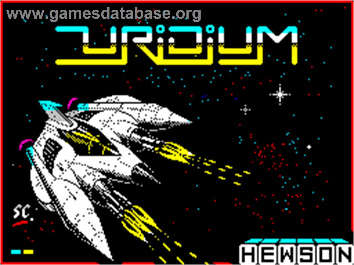 Uridium - Sinclair ZX Spectrum - Artwork - Title Screen