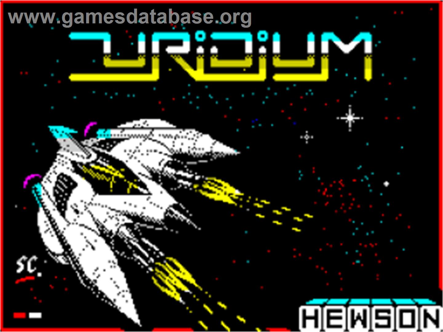 Uridium - Sinclair ZX Spectrum - Artwork - Title Screen