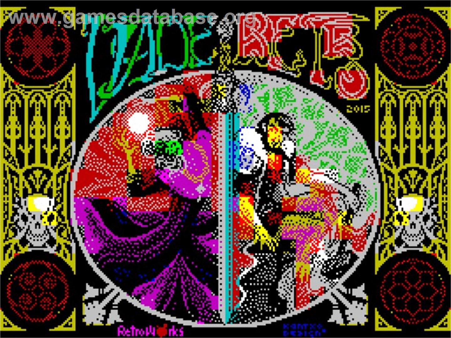 Vade Retro - Sinclair ZX Spectrum - Artwork - Title Screen