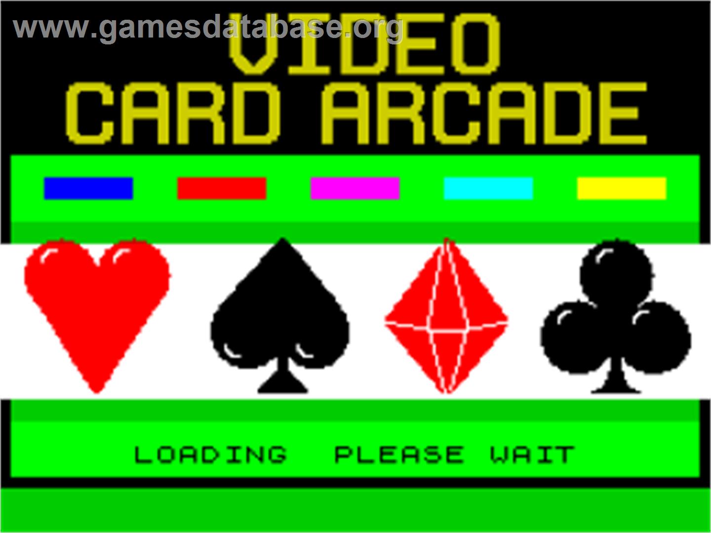 Video Card Arcade - Sinclair ZX Spectrum - Artwork - Title Screen