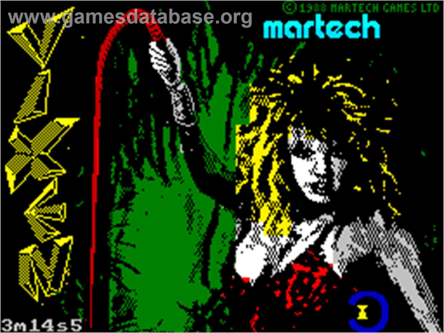 Vixen - Sinclair ZX Spectrum - Artwork - Title Screen