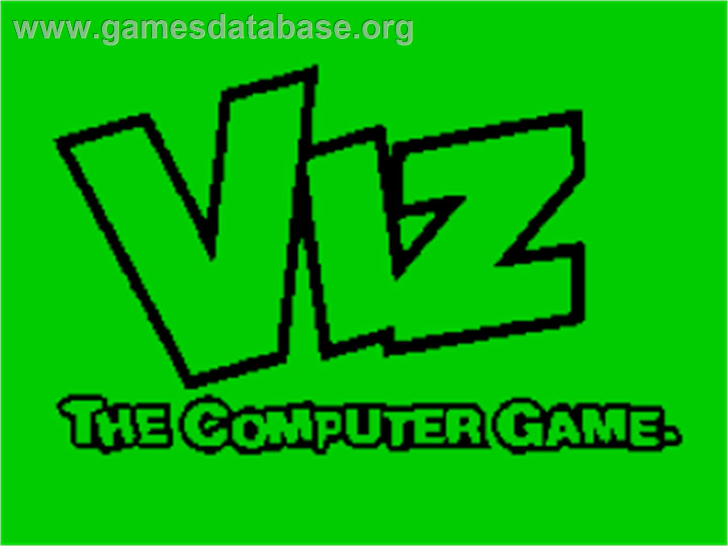 Viz - The Game - Sinclair ZX Spectrum - Artwork - Title Screen
