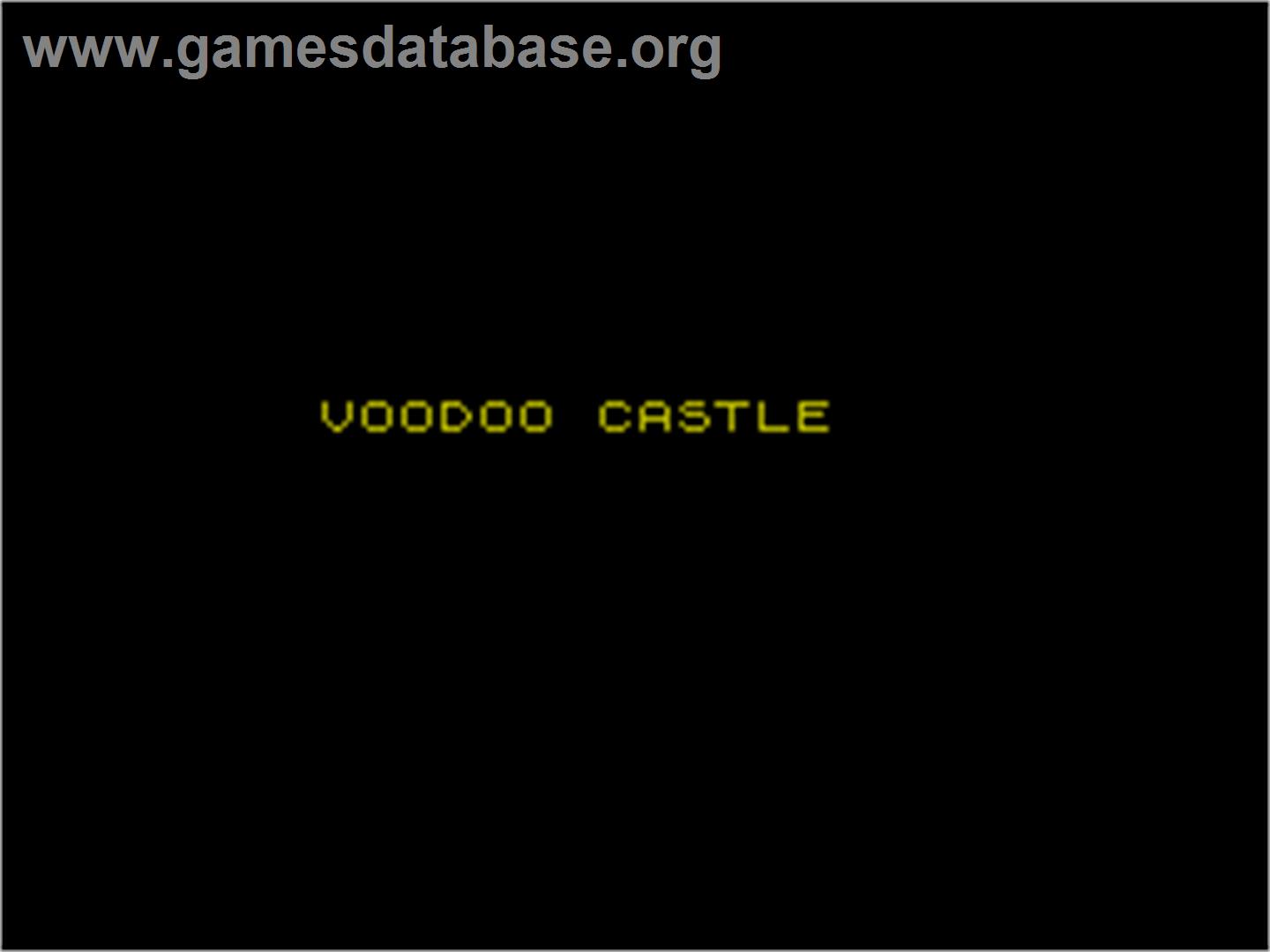 Voodoo Castle - Sinclair ZX Spectrum - Artwork - Title Screen