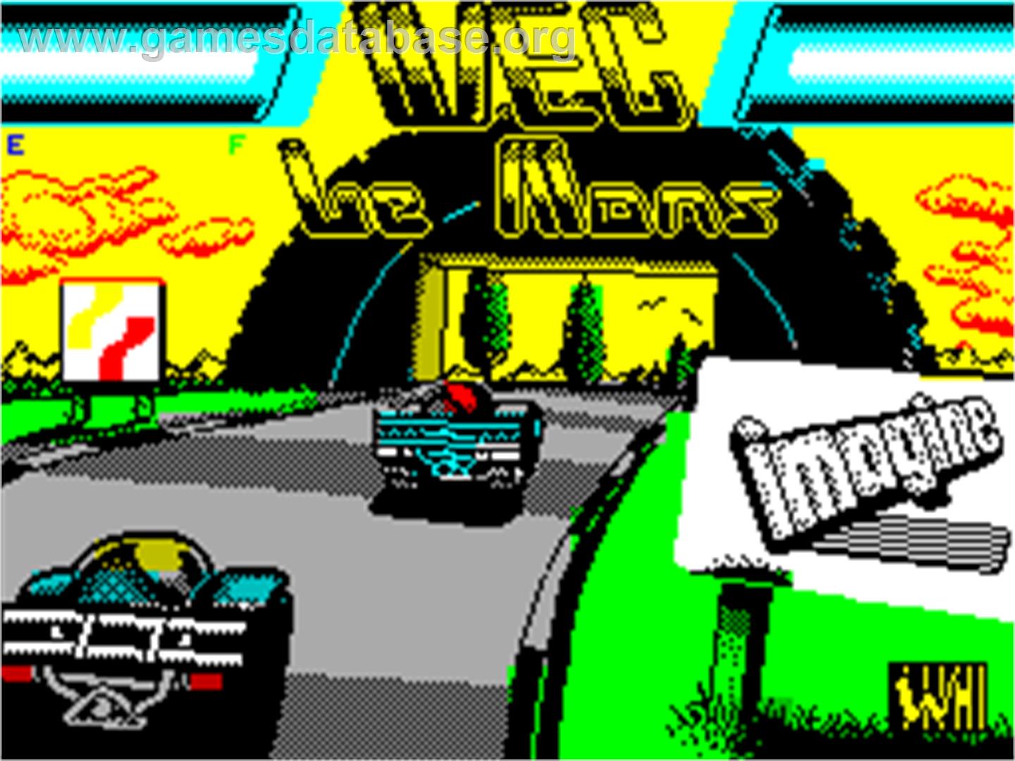 WEC Le Mans - Sinclair ZX Spectrum - Artwork - Title Screen