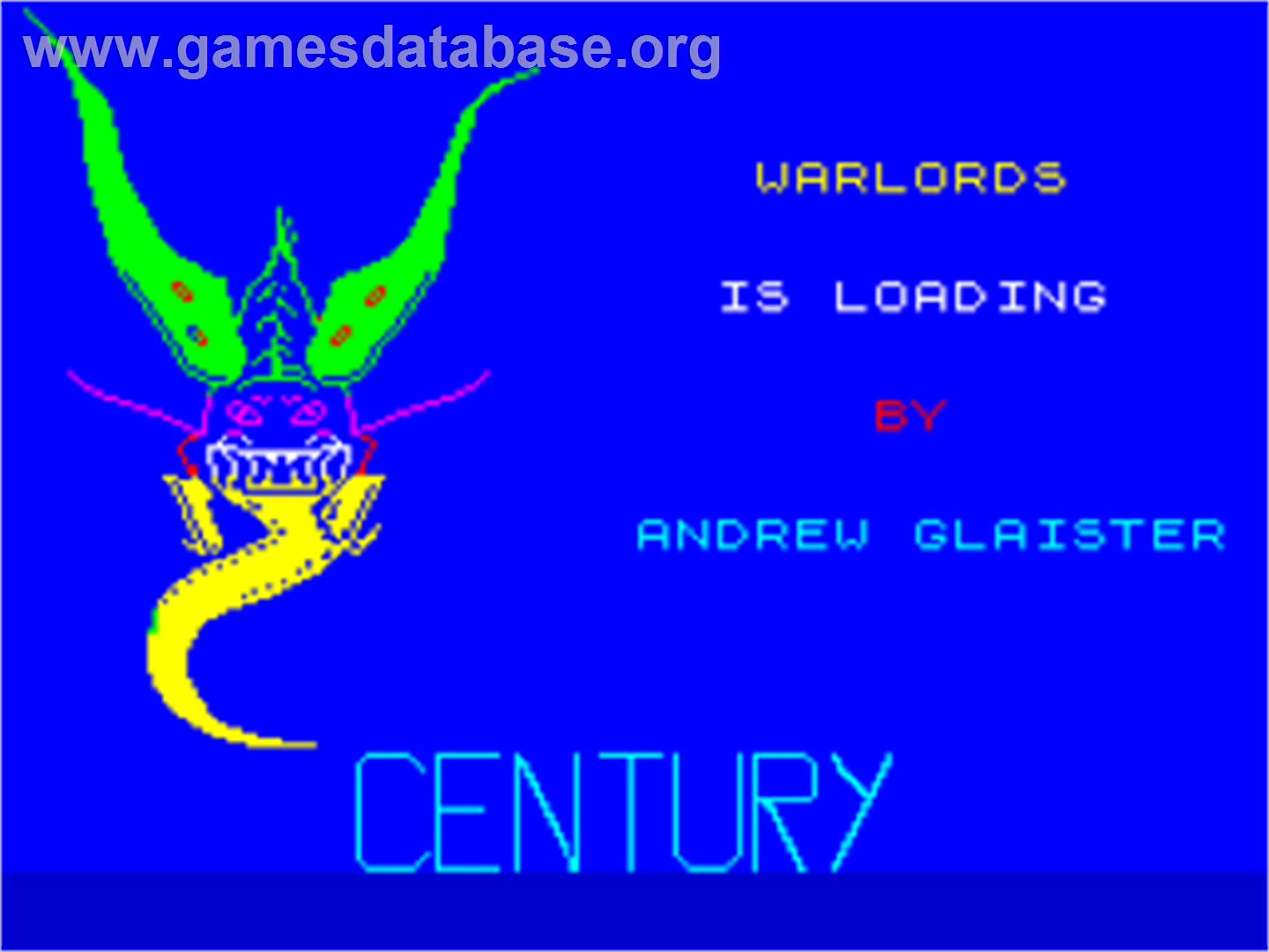 Warlords - Sinclair ZX Spectrum - Artwork - Title Screen