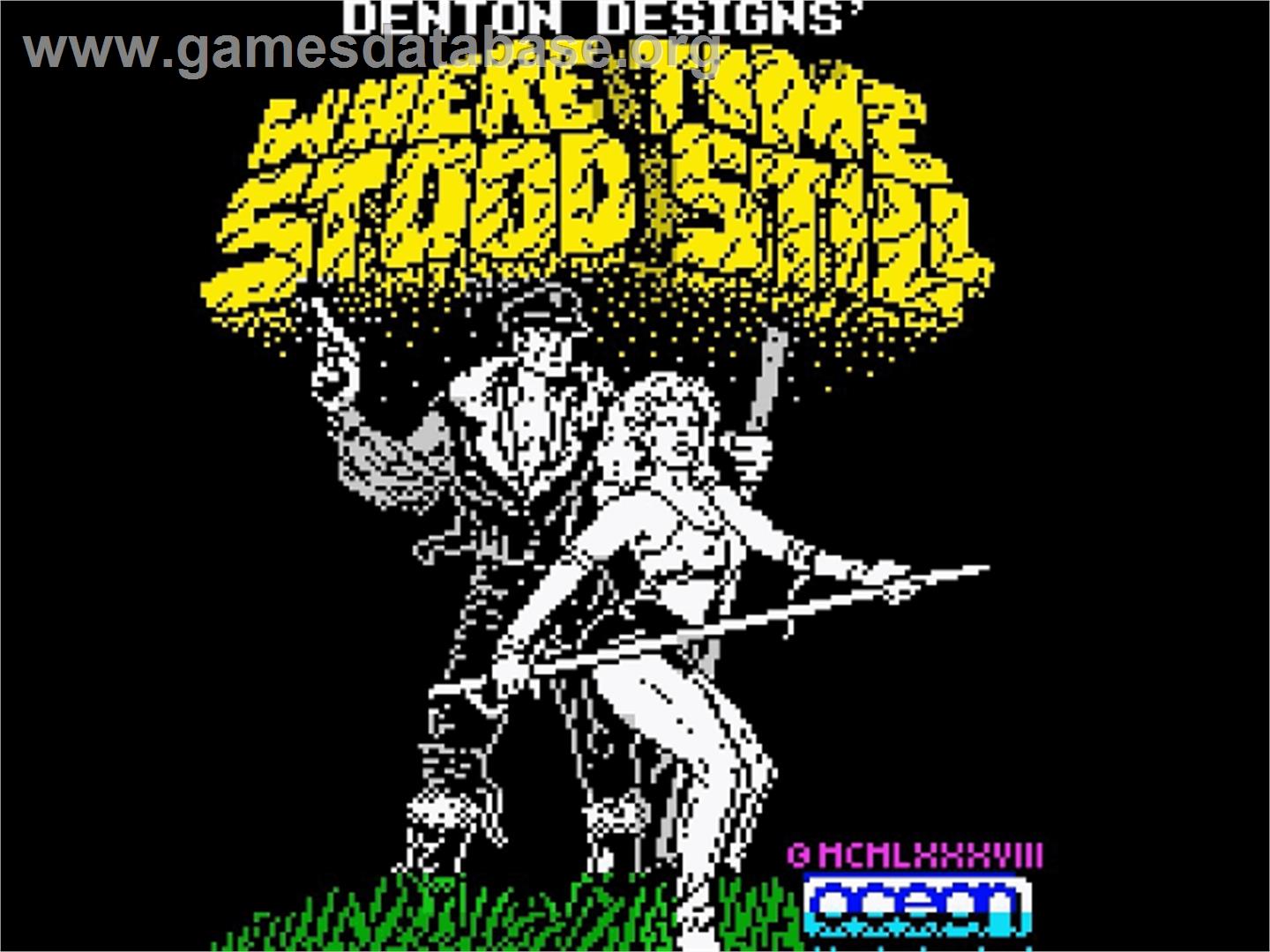 Where Time Stood Still - Sinclair ZX Spectrum - Artwork - Title Screen
