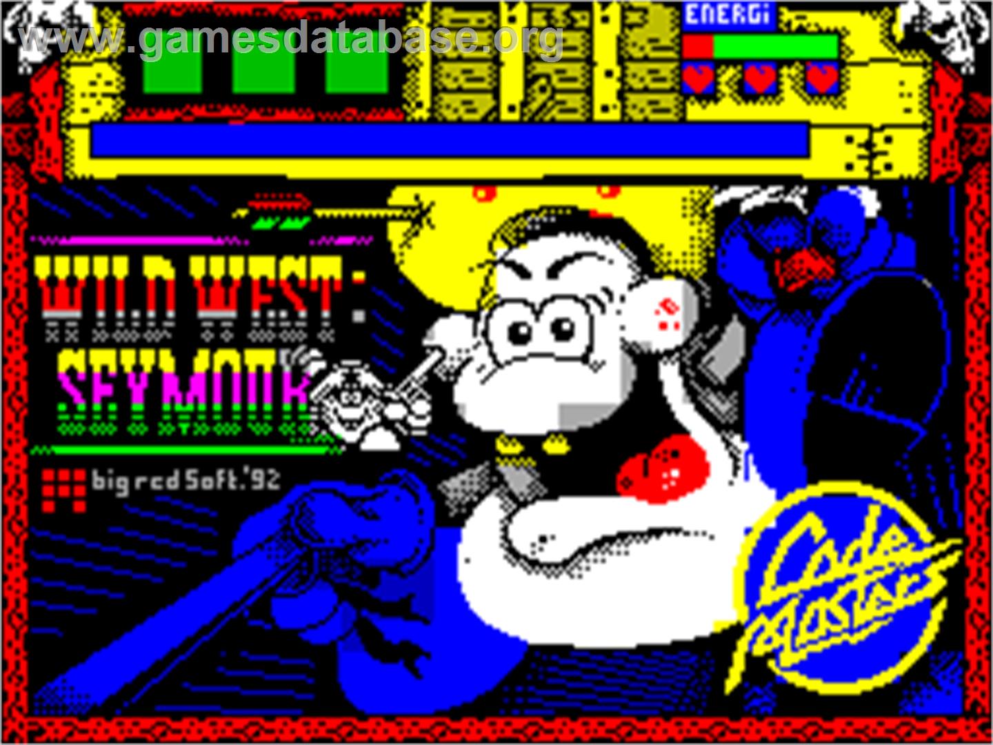 Wild West Seymour - Sinclair ZX Spectrum - Artwork - Title Screen