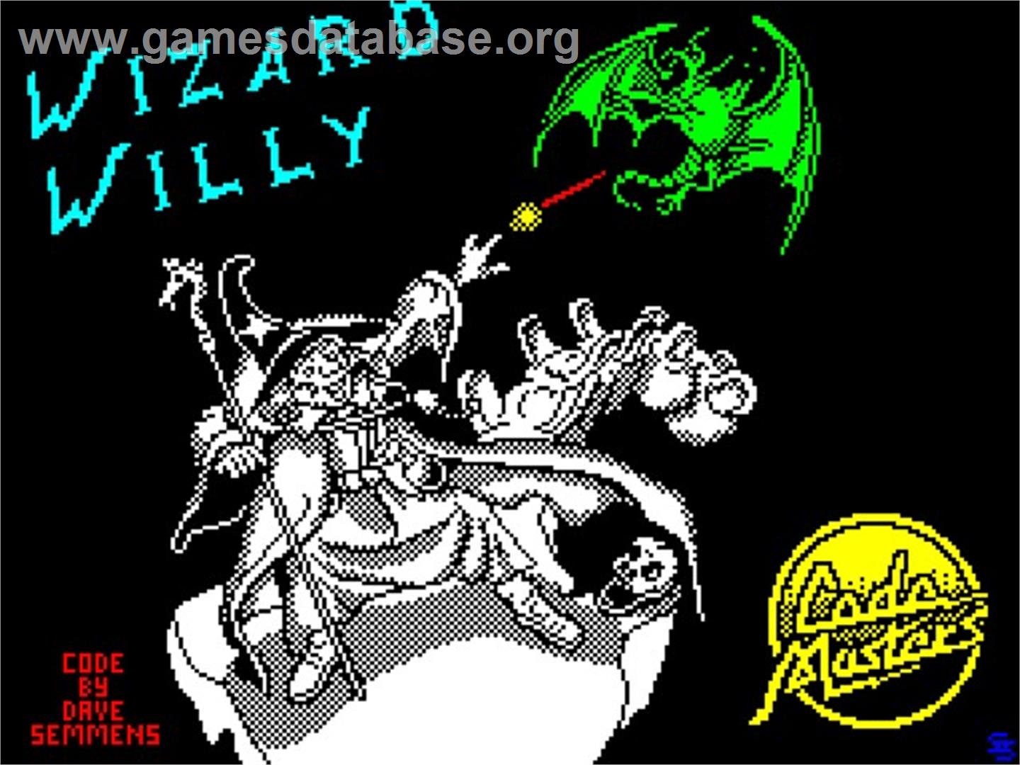 Wizard Willy - Sinclair ZX Spectrum - Artwork - Title Screen