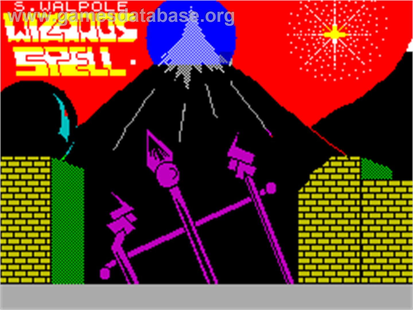 Wizards Spell - Sinclair ZX Spectrum - Artwork - Title Screen