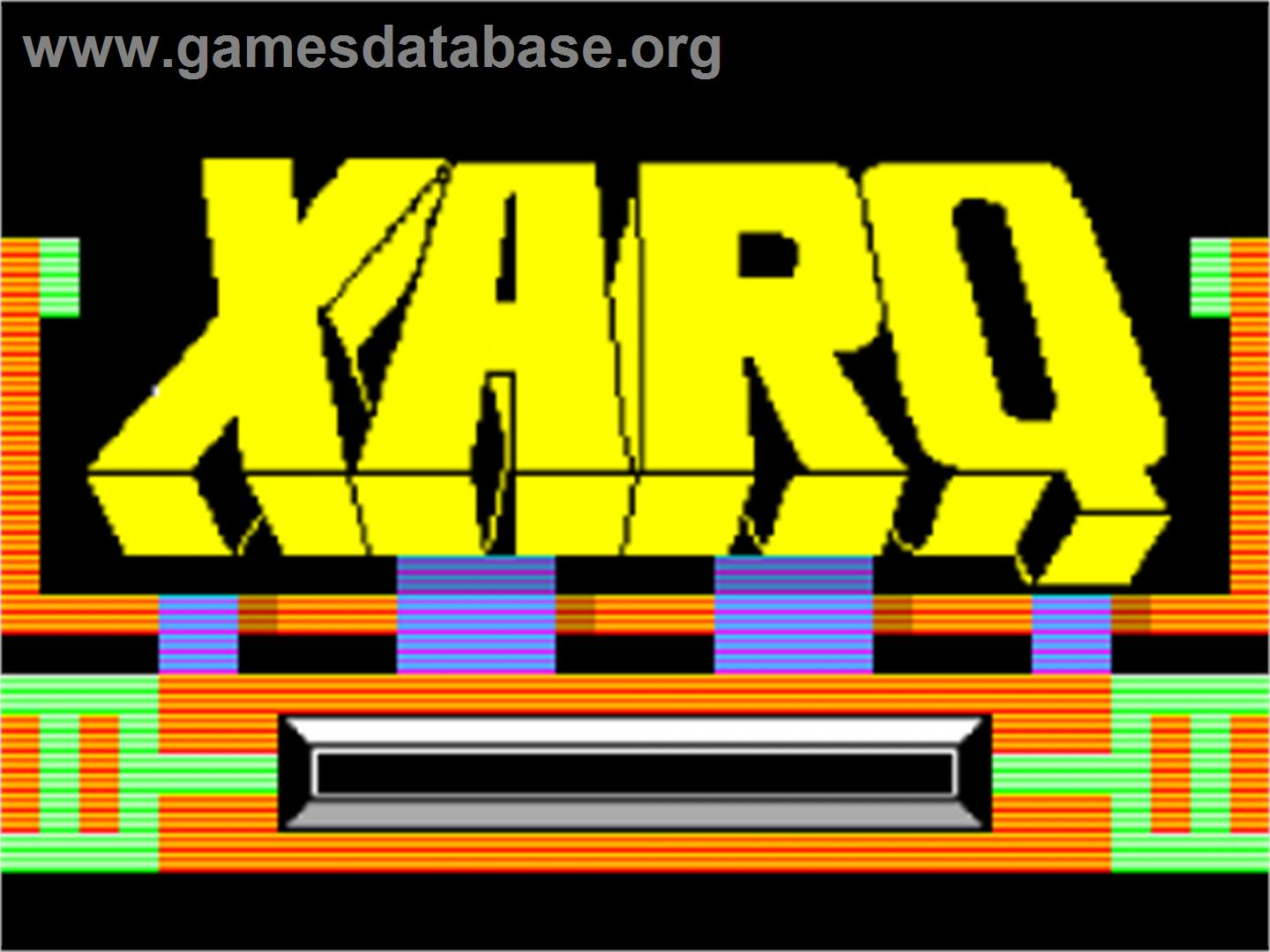 Xarq - The Zimmerman Trenches - Sinclair ZX Spectrum - Artwork - Title Screen