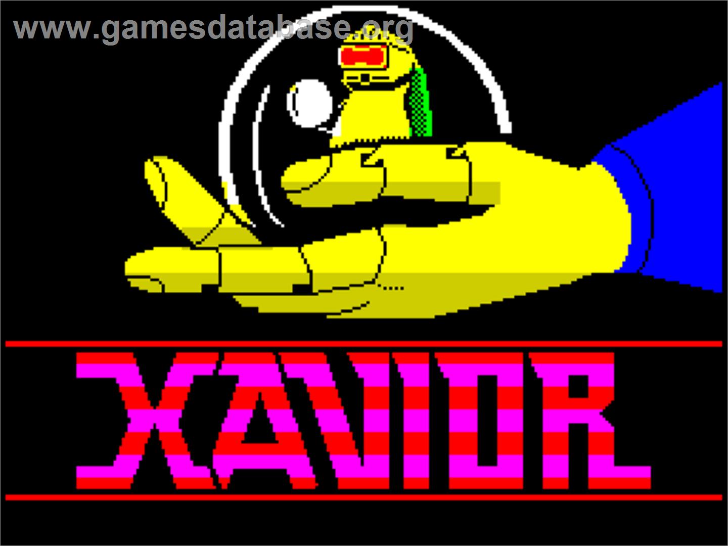Xavior - Sinclair ZX Spectrum - Artwork - Title Screen