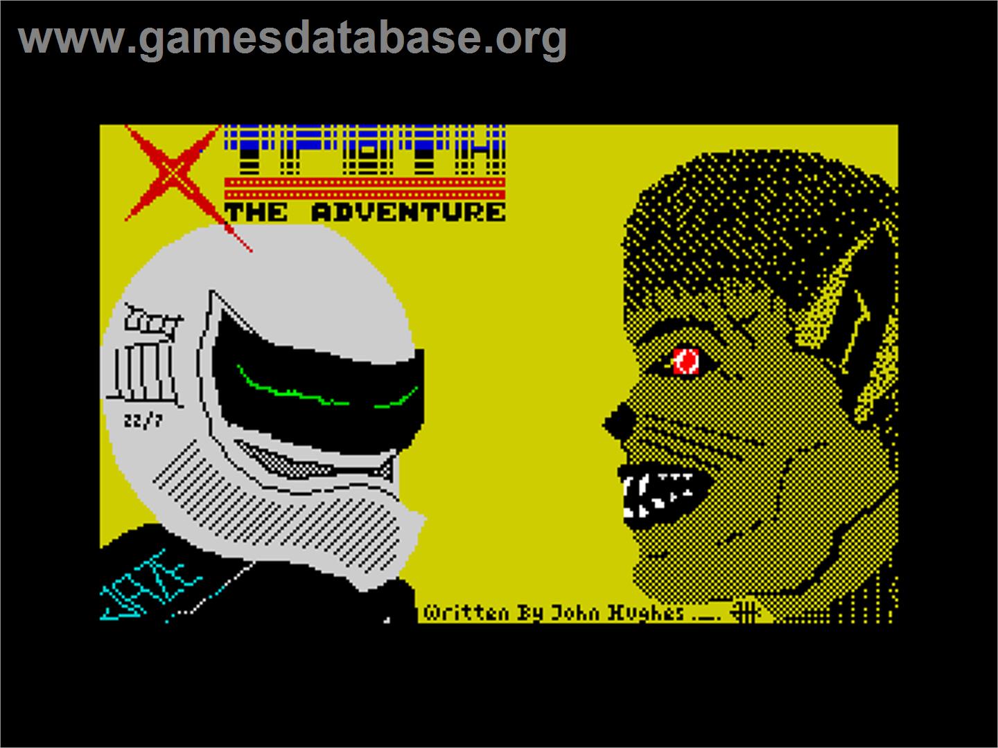 Xtroth - The Adventure - Sinclair ZX Spectrum - Artwork - Title Screen