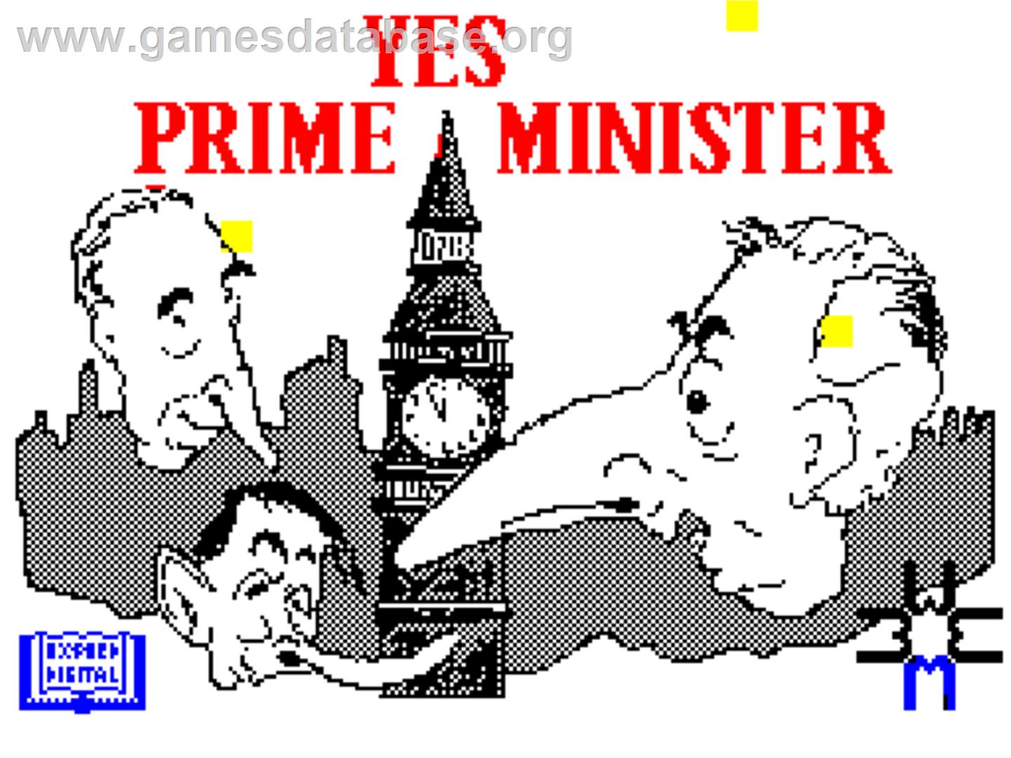 Yes, Prime Minister - Sinclair ZX Spectrum - Artwork - Title Screen