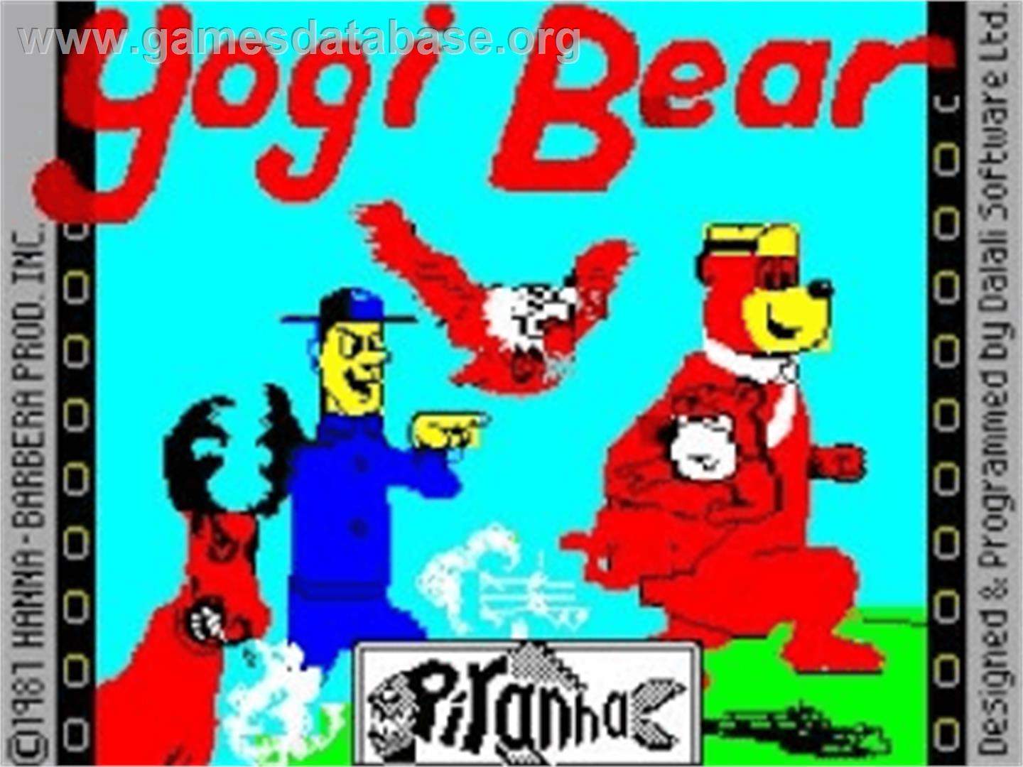 Yogi Bear - Sinclair ZX Spectrum - Artwork - Title Screen