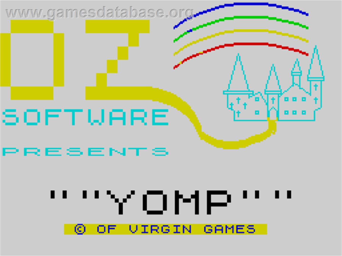 Yomp - Sinclair ZX Spectrum - Artwork - Title Screen