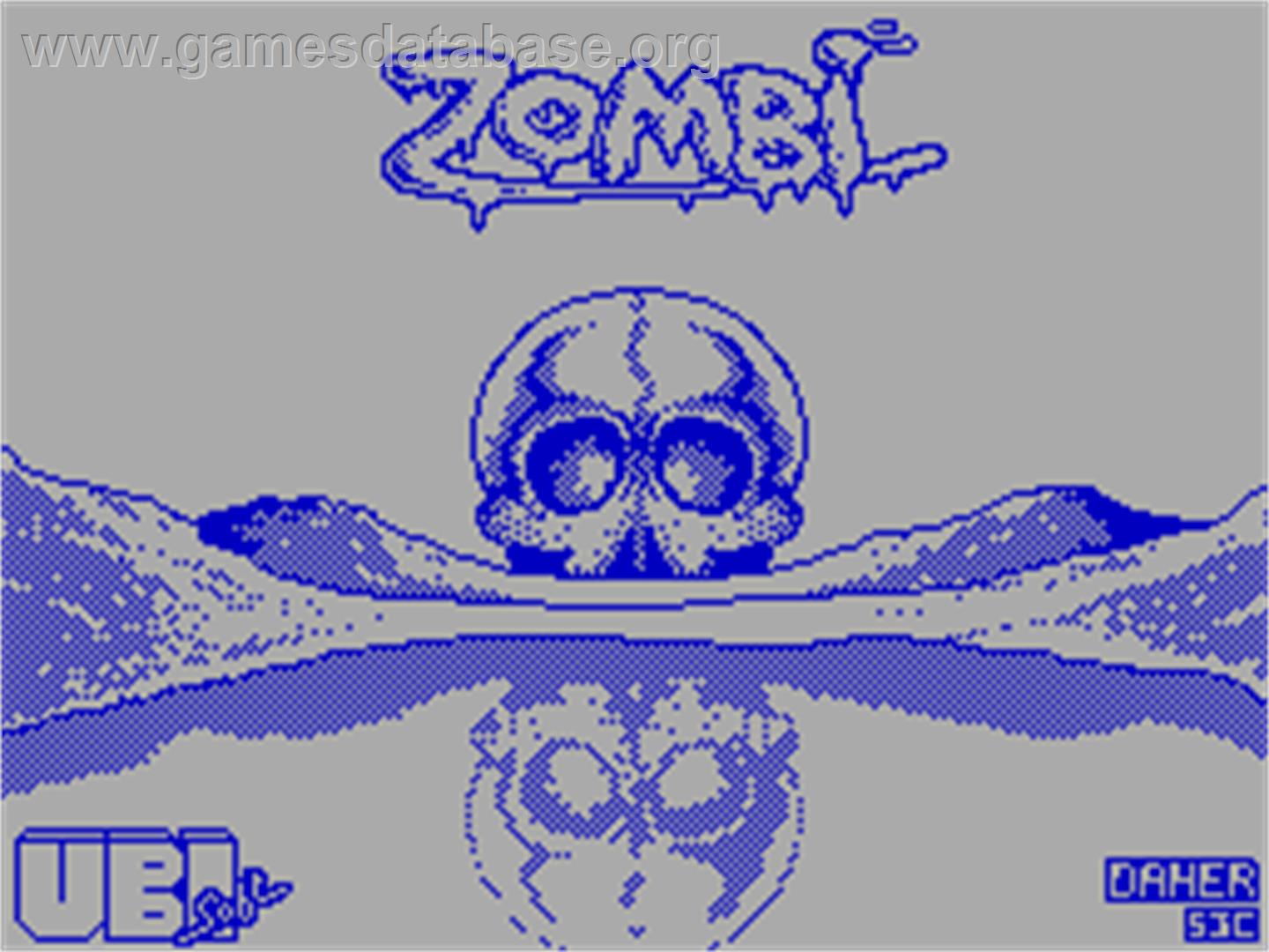 Zombi - Sinclair ZX Spectrum - Artwork - Title Screen