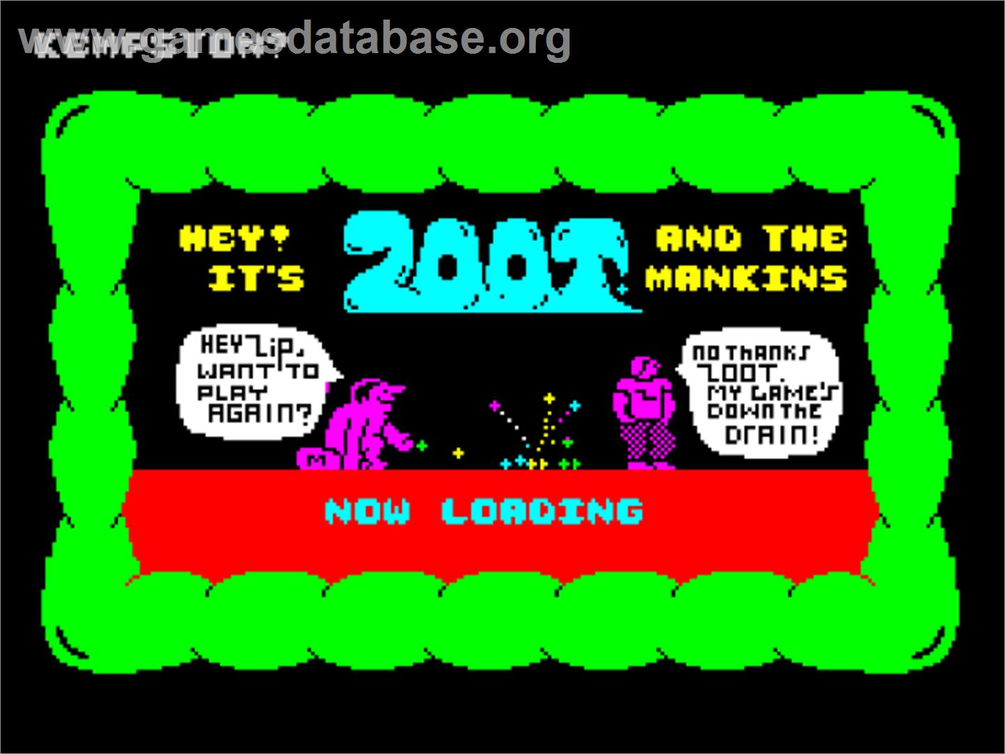 Zoot - Sinclair ZX Spectrum - Artwork - Title Screen