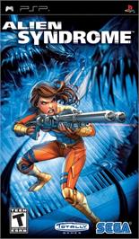 Box cover for Alien Syndrome on the Sony PSP.