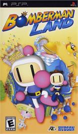Box cover for Bomberman Land on the Sony PSP.