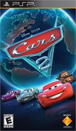 Box cover for Cars 2 on the Sony PSP.