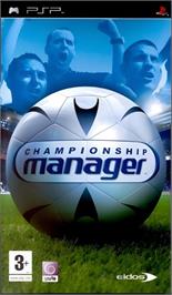 Box cover for Championship Manager on the Sony PSP.