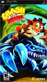 Box cover for Crash Of The Titans on the Sony PSP.