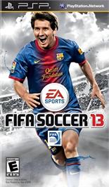 Box cover for Fifa 13 on the Sony PSP.