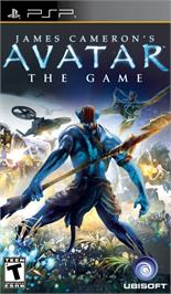 Box cover for James Cameron's Avatar - The Game on the Sony PSP.