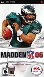 Box cover for Madden Nfl 06 on the Sony PSP.