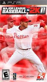 Box cover for Major League Baseball 2k11 on the Sony PSP.